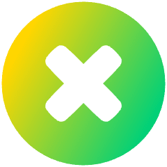Delete Circle Icon from Plump Gradient Set