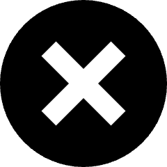 Delete Circle Icon from Sharp Solid Set