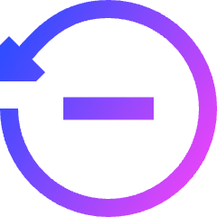Delete Recently Deleted Icon from Sharp Gradient Set