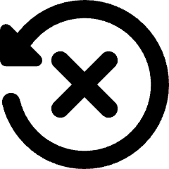 Delete Recently Deleted Cross Icon from Core Solid Set