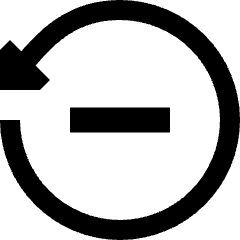Delete Recently Deleted Icon from Sharp Solid Set