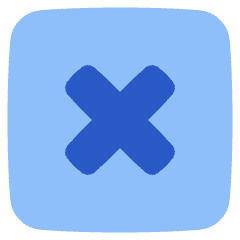 Delete Square Icon from Plump Flat Set