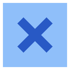 Delete Square Icon from Sharp Flat Set