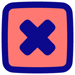 Delete Square Icon from Plump Pop Set