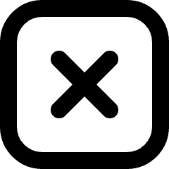 Delete Square Icon from Micro Line Set