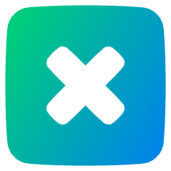Delete Square Icon from Plump Gradient Set