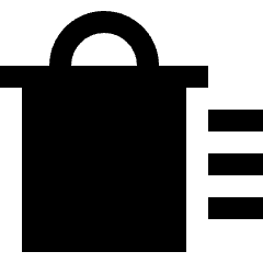 Delete Sweep Trash Icon from Sharp Solid Set