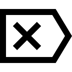 Delete Tag Icon from Sharp Line Set