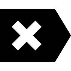 Delete Tag Icon from Sharp Solid Set