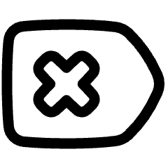 Delete Tag Icon from Plump Line Set