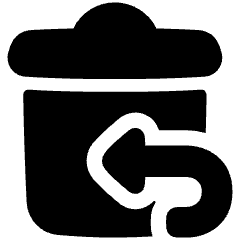 Empty Recycle Bin 1 Icon from Plump Solid Set