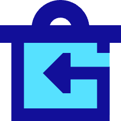 Empty Recycle Bin 1 Icon from Sharp Pop Set