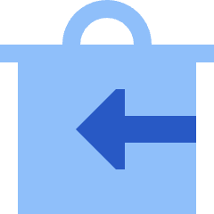 Empty Recycle Bin 1 Icon from Sharp Flat Set