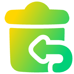 Empty Recycle Bin 1 Icon from Plump Gradient Set