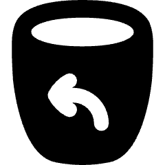 Empty Recycle Bin 2 Icon from Flex Solid Set