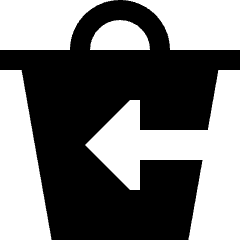 Empty Recycle Bin 2 Icon from Sharp Solid Set