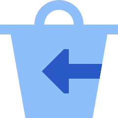 Empty Recycle Bin 2 Icon from Sharp Flat Set