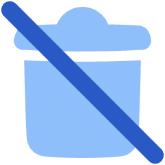Permanently Delete Icon from Plump Flat Set