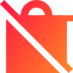 Permanently Delete Icon from Sharp Gradient Set