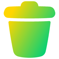 Recycle Bin 1 Icon from Plump Gradient Set