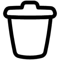 Recycle Bin 1 Icon from Plump Line Set