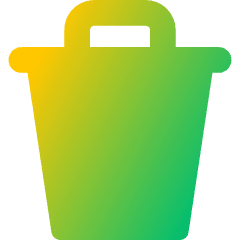 Recycle Bin 1 Icon from Core Gradient Set