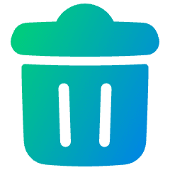 Recycle Bin 2 Icon from Plump Gradient Set