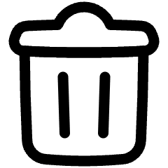 Recycle Bin 2 Icon from Plump Line Set