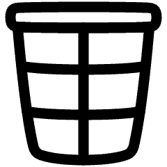 Recycle Bin 3 Icon from Plump Line Set