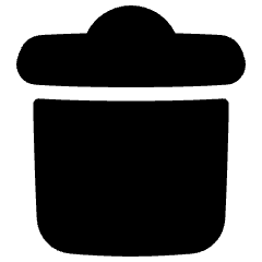 Recycle Bin 4 Icon from Plump Solid Set