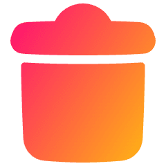 Recycle Bin 4 Icon from Plump Gradient Set