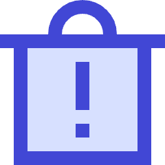 Recycle Bin Alert Icon from Sharp Duo Set