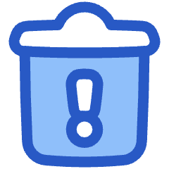 Recycle Bin Alert Icon from Plump Duo Set