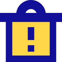 Recycle Bin Alert Icon from Sharp Pop Set