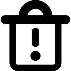 Recycle Bin Alert Icon from Core Remix Set