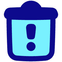 Recycle Bin Alert Icon from Plump Pop Set