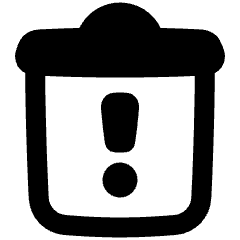 Recycle Bin Alert Icon from Plump Remix Set