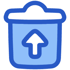 Recycle Bin Throw 1 Icon from Plump Duo Set