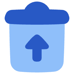 Recycle Bin Throw 1 Icon from Plump Flat Set
