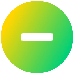 Subtract Circle Icon from Plump Gradient Set