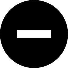 Subtract Circle Icon from Sharp Solid Set