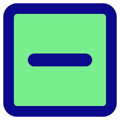 Subtract Square Icon from Core Pop Set