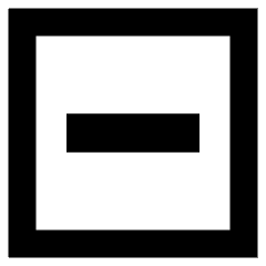 Subtract Square Icon from Sharp Remix Set