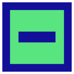 Subtract Square Icon from Sharp Pop Set