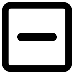 Subtract Square Icon from Core Remix Set