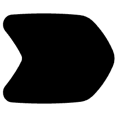 Tag Chevron Icon from Plump Solid Set