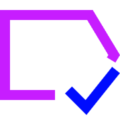 Tag Label Check Select Icon from Sharp Neon Set