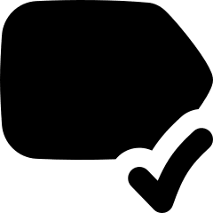 Tag Label Check Select Icon from Flex Solid Set