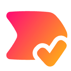 Tag Label Check Select Shevron Icon from Plump Gradient Set