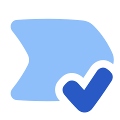 Tag Label Check Select Shevron Icon from Plump Flat Set